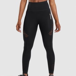 Gymshark Energy Seamless High Waisted Black Leggings, good condition.